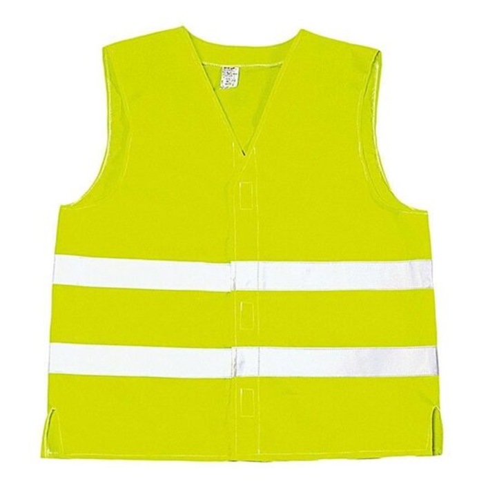 Vesta de semnalizare Fridrich&Fridrich, galben neon, 2 benzi reflectorizante, universal