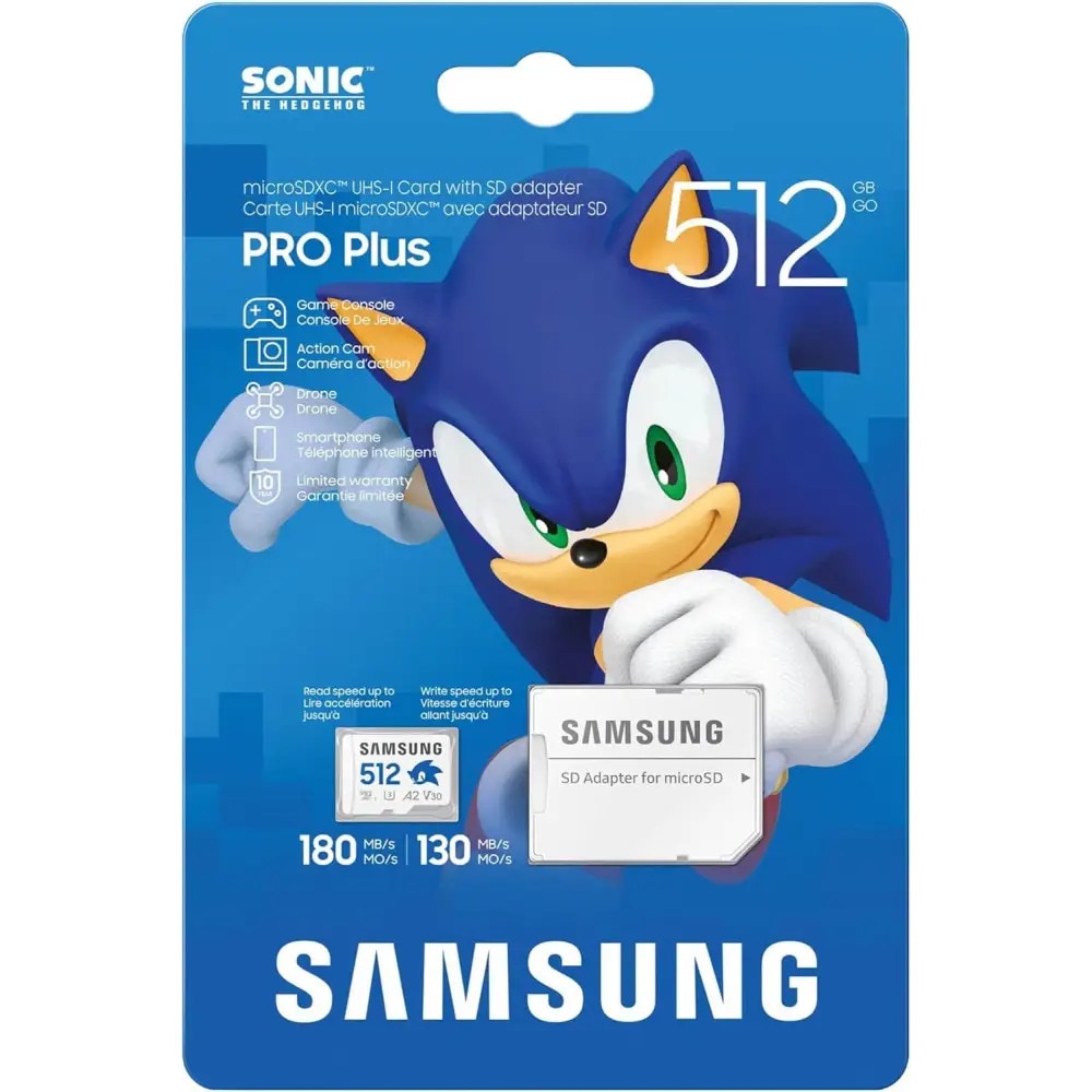 Card de memorie Samsung SONIC PRO PLUS, microSDXC, UHS-I, 512GB