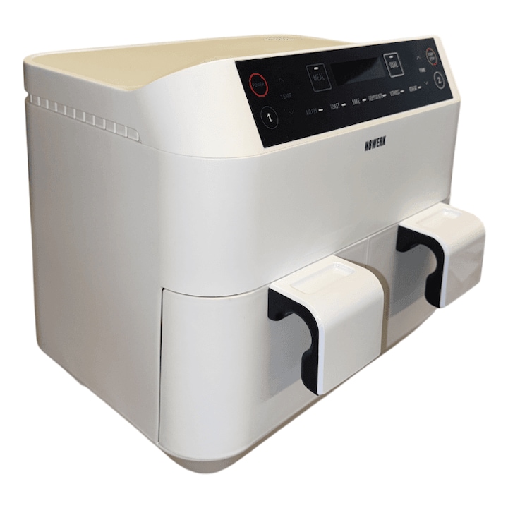 Friteuza cu Aer Cald, Digitala, 6 Litri, 1600W, 8 Programe, TurboTronic TT-AF190, Neagra