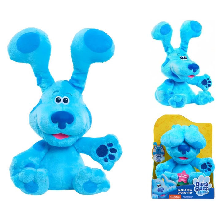 Jucarie interactiva, din plus 25cm (10"), ANGMAD, Blues clues and you, caracteristici: miscari, sunet, functioneaza cu baterii: 2x AAA (incluse in pachet), unisex, albastru, varsta minim: 2+ani
