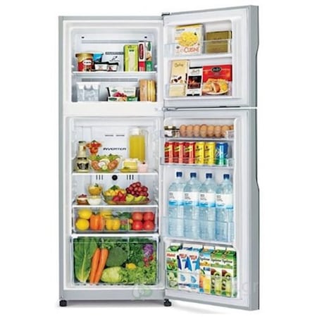 Frigider cu 2 usi Hitachi R-H350PRU4(PWH), Clasa A+, Volum 318 Litri, 60 cm latime, Alb