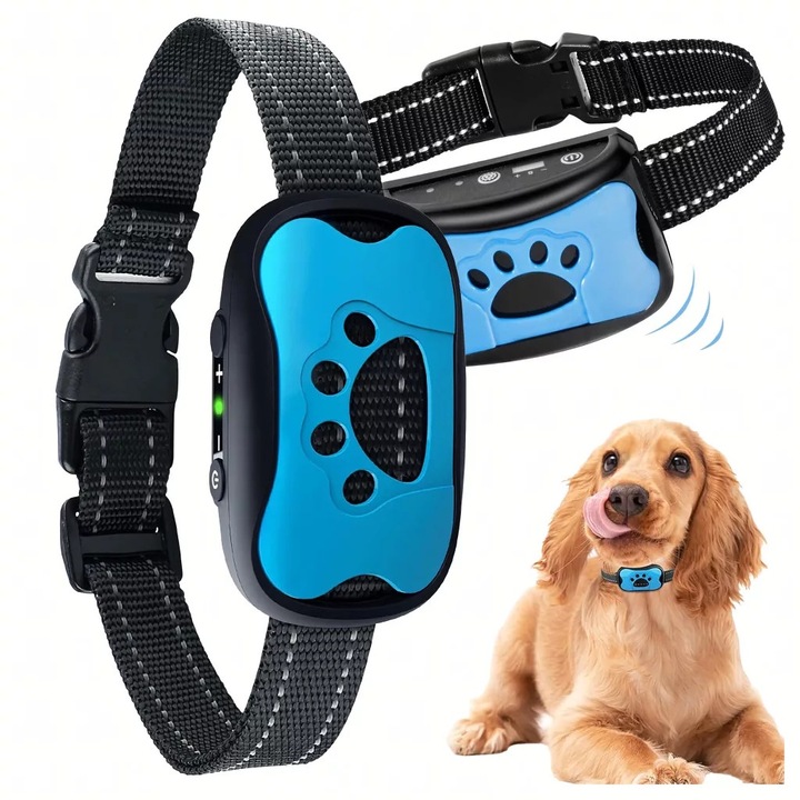 Zgarda electrica pentru dresajul cainilor, Malatec, confortabila si sigura, rezistenta la apa