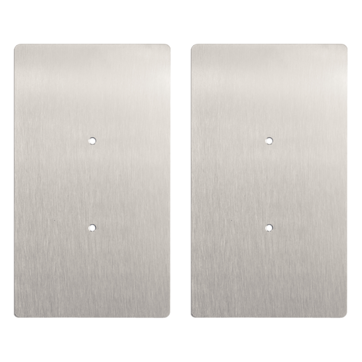 Комплект от 10 плочи от неръждаема стомана, 75x132x2mm