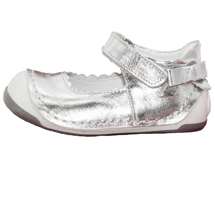 Balerini cu prindere scai, 4Kids, din piele, 211A