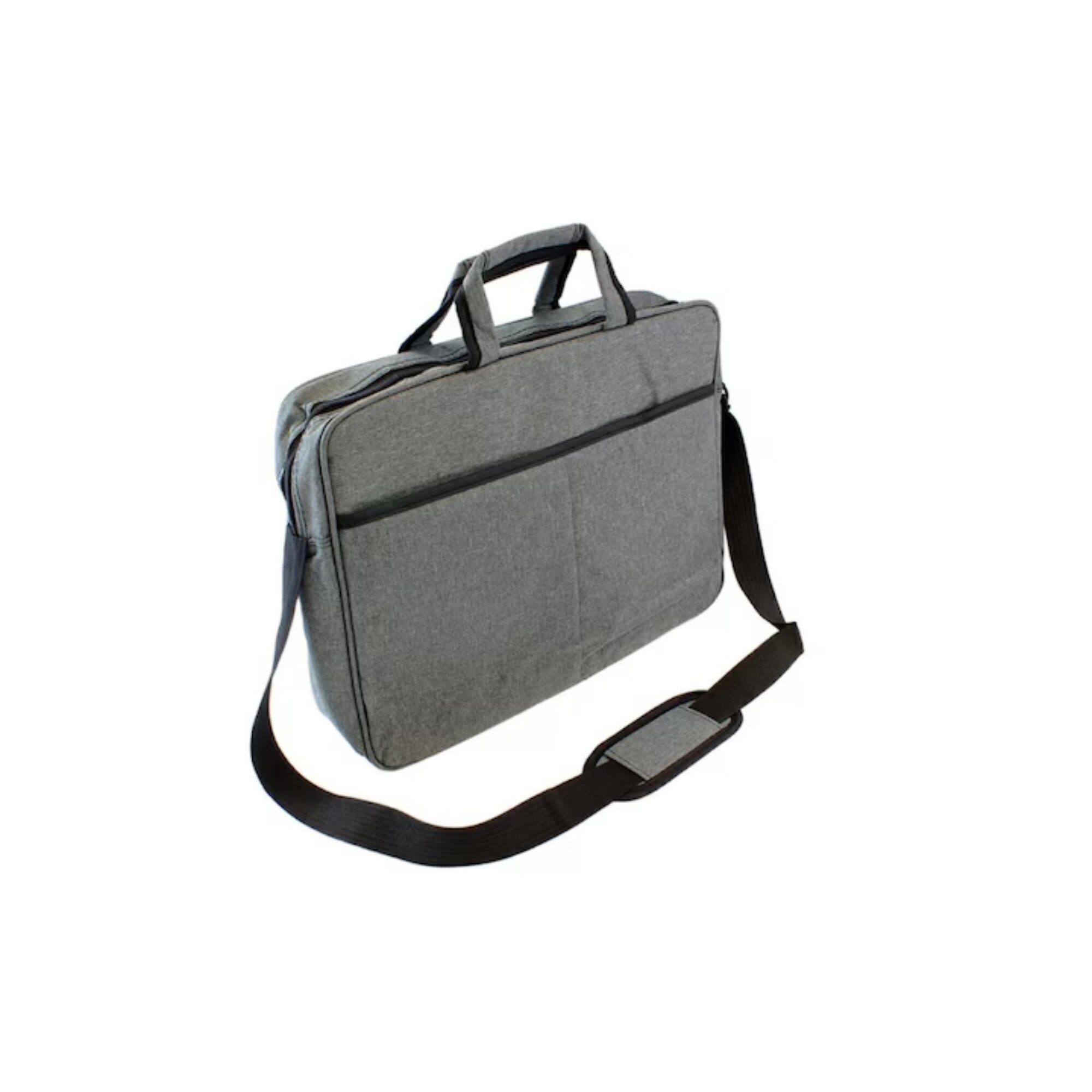 Geanta Universala VarioShop®, pentru Laptop 15.6 inch, Rezistenta la Apa, Curea Detasabila, Design Clasic si Elegant, Compatibila laptop Apple, Asus, Acer, Dell, Huawei, 41 x 32 cm, Gri