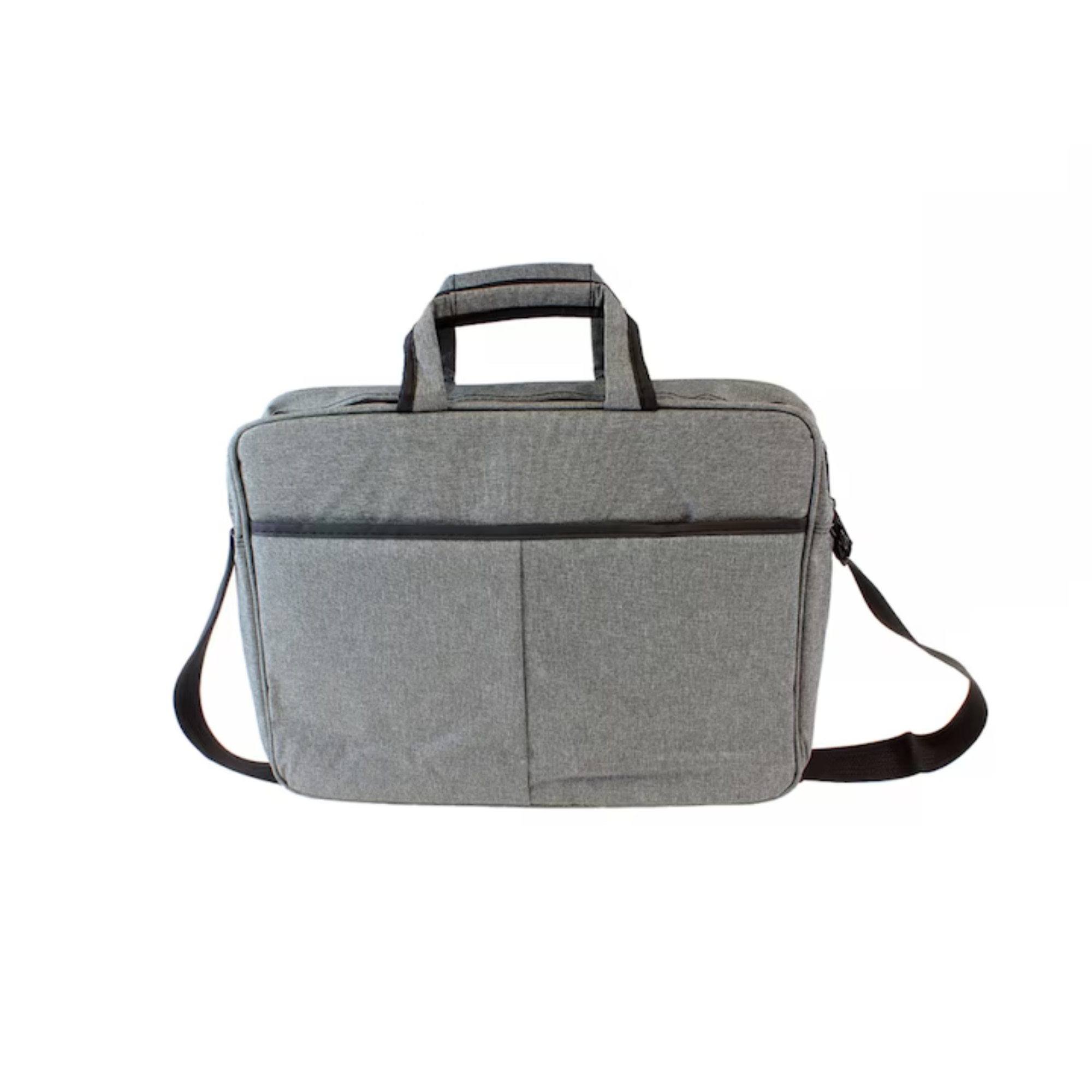 Geanta Universala VarioShop®, pentru Laptop 15.6 inch, Rezistenta la Apa, Curea Detasabila, Design Clasic si Elegant, Compatibila laptop Apple, Asus, Acer, Dell, Huawei, 41 x 32 cm, Gri