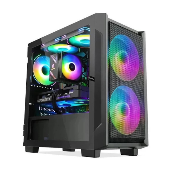 Настолен компютър Gaming Intel® Core™ i5 12400F Alder Lake до 4.4 GHz, 16GB DDR4, SSD 512GB M.2, 1 TB HDD, ASUS RTX 2060 8 GB