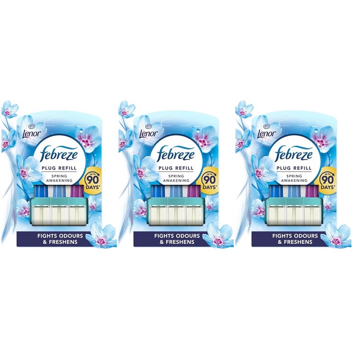 Febreze 3Volution Spring Awakening Room Freshener Reserve, 3x20ml