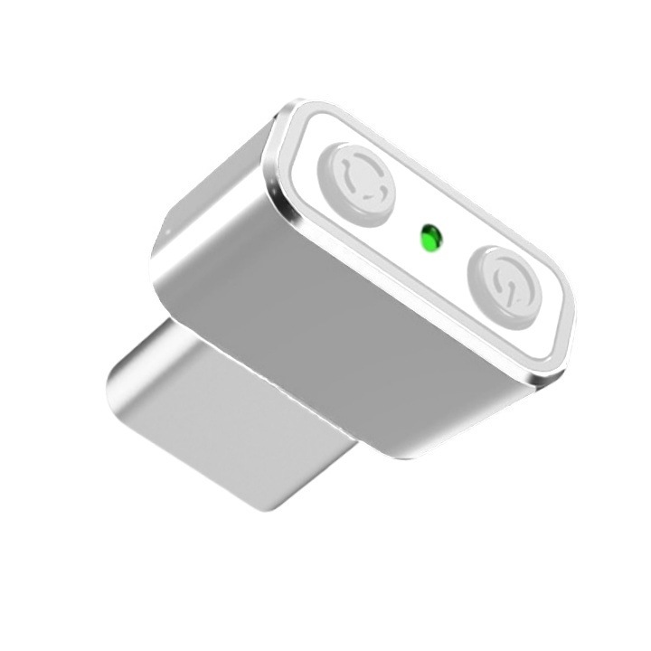 Аксесоар Mouse Jiggler, Undetectable Mouse Motion Device, Mouse Motion Simulator, Anti Sleep, Plug and Play, On/Off Button, Съвместим с Windows и macOS, USB Type-C