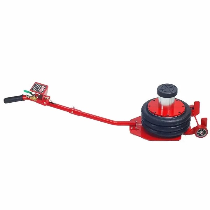 Cric pneumatic cu 3 perne de aer cu inaltator, 3.5 tone, 6-10 bari