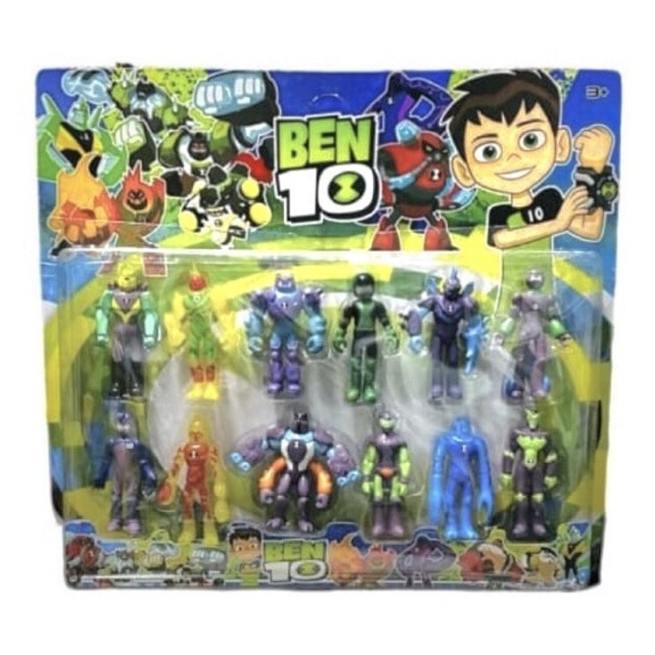 Set 12 Figurine, Ben 10, MASHASHOP, multicolor, 8 cm