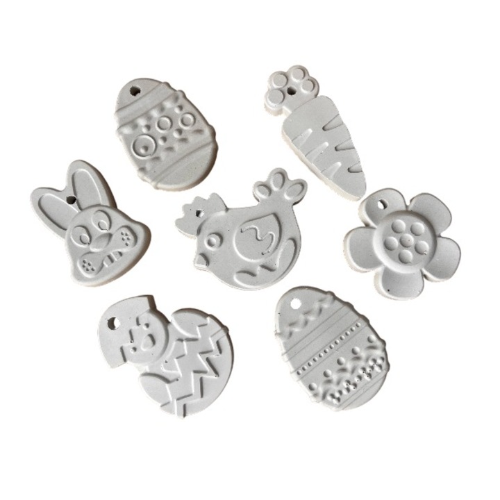 Set 7 figurine ipsos pentru pictat "Paste 2" 6-9 CM