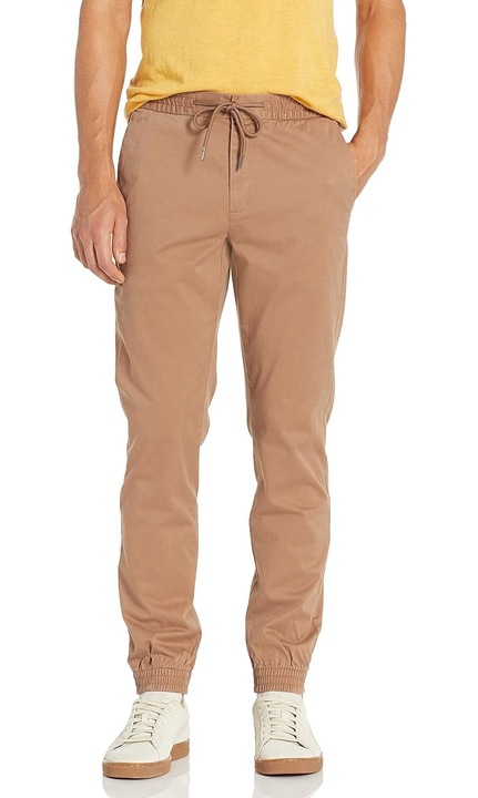 Goodthreads férfi kocogó nadrágok karcsú, khaki barna XS / 34L