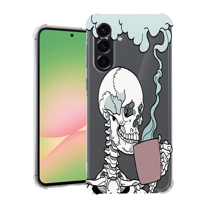 BestCase® Husa pentru Samsung Galaxy A56, Anti Shock 1.5MM, Skull, Protectie camera, ecran si colturi, 1926361 AS 252