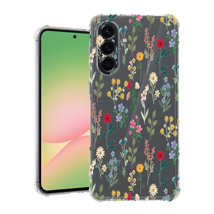 BestCase® Husa pentru Samsung Galaxy A56, Anti Shock 1.5MM, Spring Flowers, Protectie camera, ecran si colturi, 1926361 AS 635