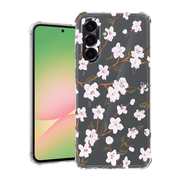 BestCase® Husa pentru Samsung Galaxy A56, Anti Shock 1.5MM, Spring Flower, Protectie camera, ecran si colturi, 1926361 AS 512