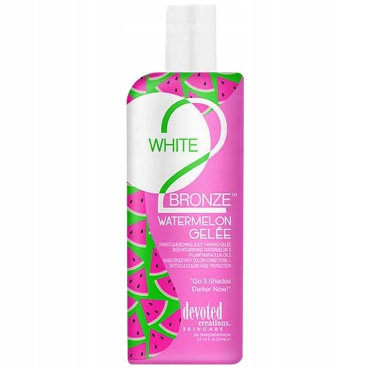 Бронзираща емулсия White 2 Bronze Watermelon Gelée с екстракт от диня