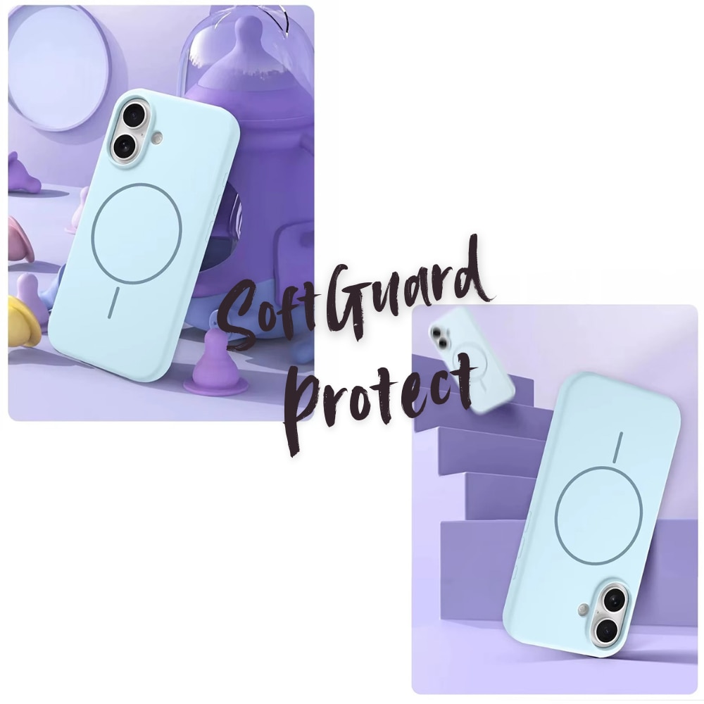 Husa pentru Apple iPhone 16 Pro Max, SoftGuard Protect, Incarcare de Tip MagSafe, Interior de Microfibra, Silicon Moale, Placut la Atingere, Anti-Alunecare, Absoarbe Socurile, Anti-Amprente, Ultra-Slim, Magnet Puternic, Roz Pal