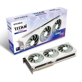Placa video SPARKLE Arc B580 TITAN Luna OC 12 GB GDDR6 192 bit Placa video SPARKLE Arc B580 TITAN Luna OC 12 GB GDDR6 192 bit