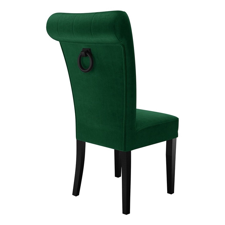 Scaun Elenwel + ciocanitor, MIRJAN24, negru + verde + negru Ciocanitor, 51x66x100 cm