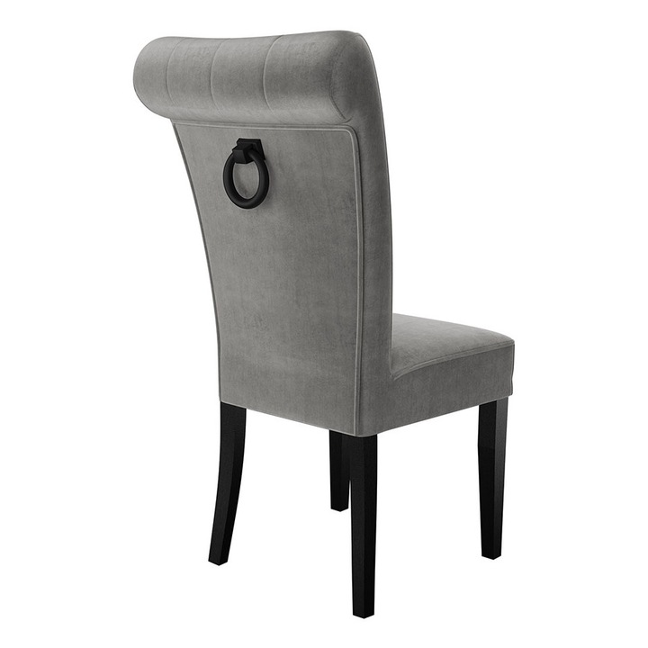 Scaun Elenwel + ciocanitor, MIRJAN24, negru + gri + negru Ciocanitor, 51x66x100 cm