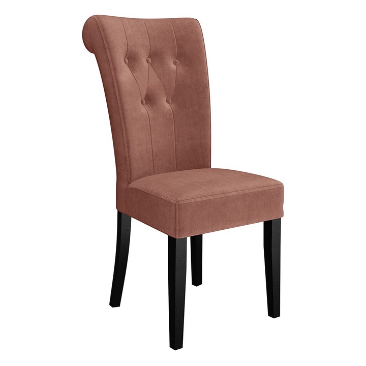 Scaun Elenwel, MIRJAN24, negru + roz, 51x66x100 cm