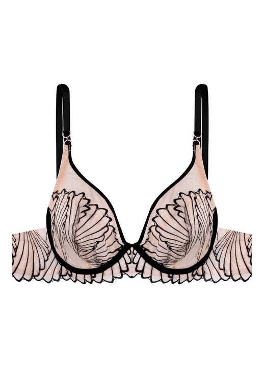 Sutien clasic moale Esotiq Nugat negru, Negru