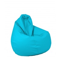 Fotoliu Pufrelax Nirvana Hobbit, - Turcoaz (piele eco) umplut cu perle polistiren (fotoliu para marca Pufrelax) Fabricat in Romania