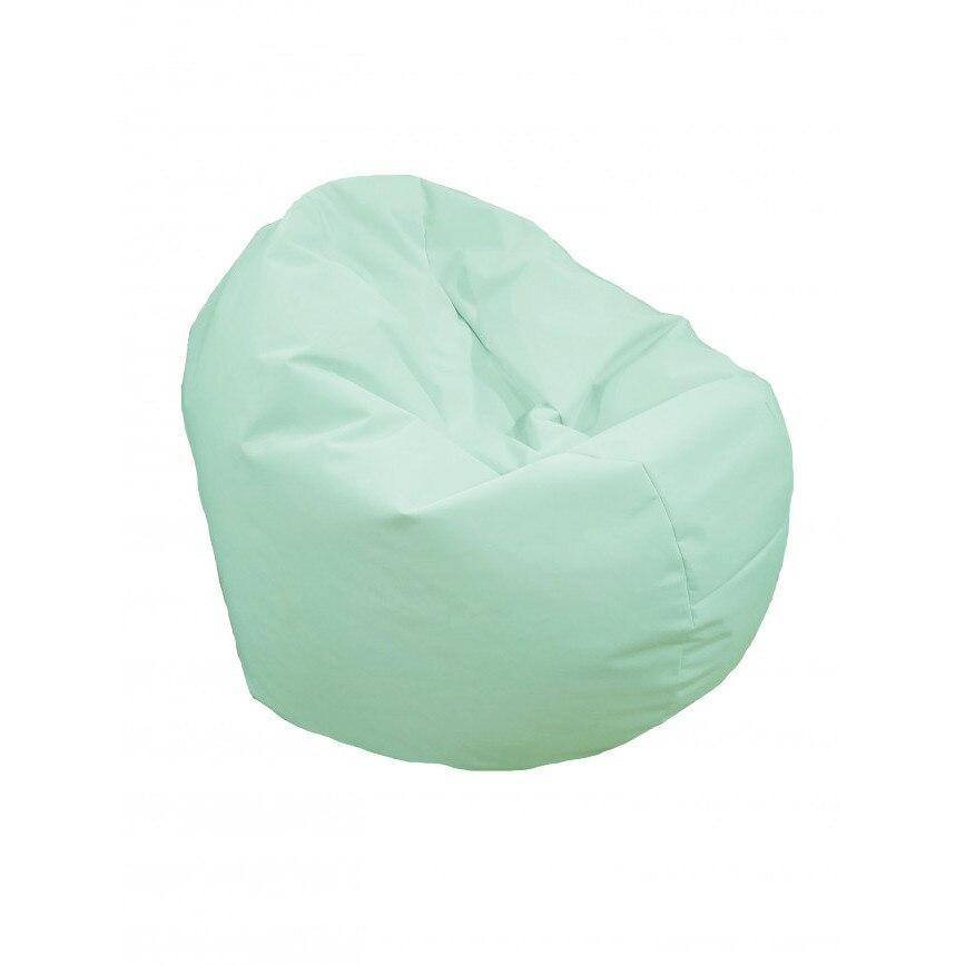Fotoliu (Mediu) Relaxo XL - Panama Light Mint (pretabil si la exterior) umplut cu perle polistiren (beanbag marca Pufrelax) Fabricat in Romania