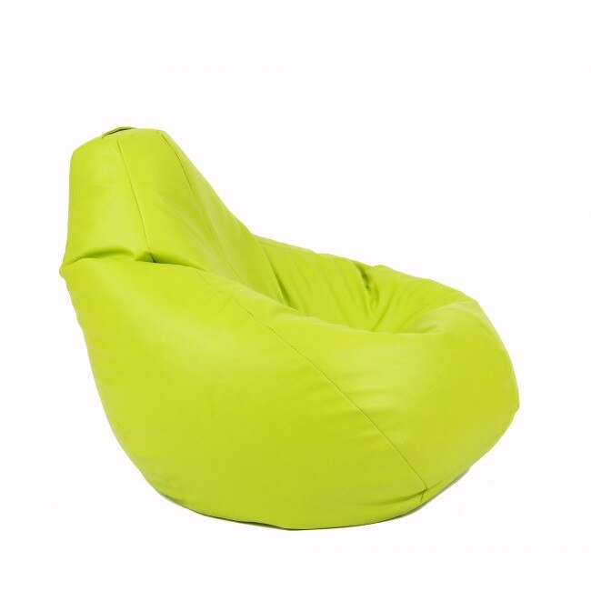 Fotoliu Pufrelax tip Sac Nirvana Hobbit piele ecologica, Fistic, umplut cu perle polistiren