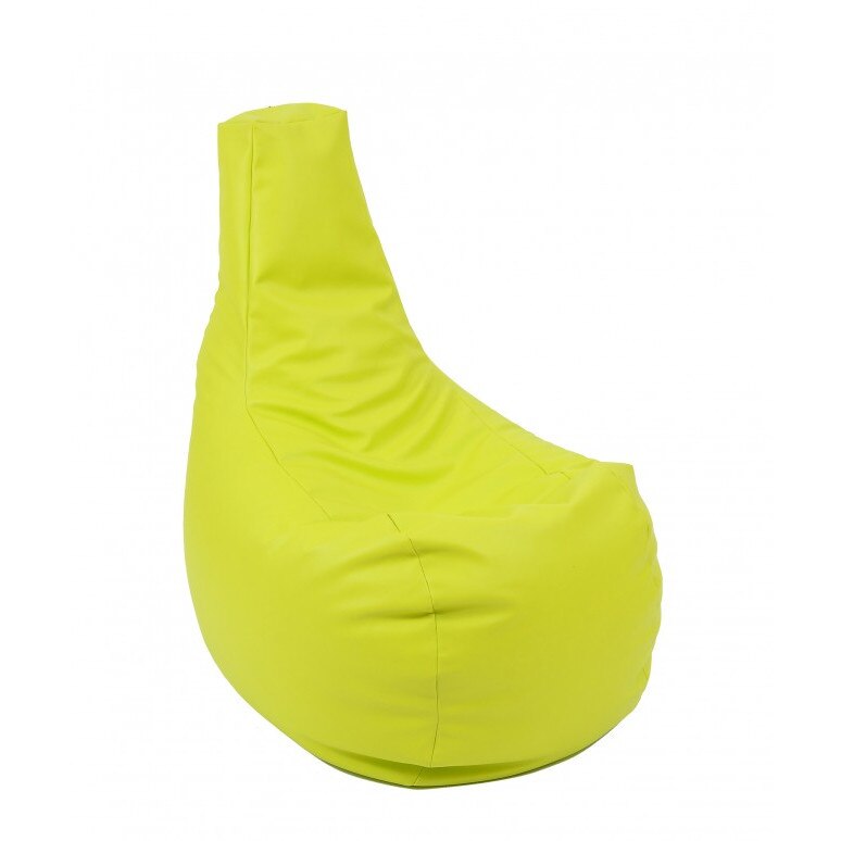 Fotoliu (Mediu) Sunlounger Evo - Fistic (piele eco) umplut cu perle polistiren (fotoliu para marca Pufrelax) Fabricat in Romania