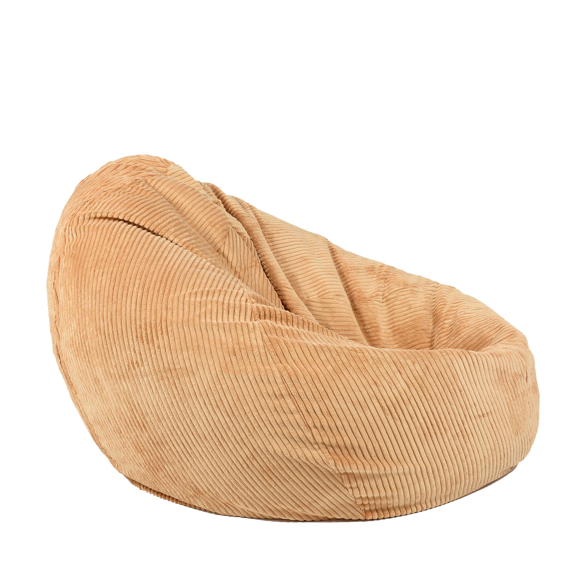 Fotoliu Pufrelax tip Sac Nirvana Gigant Gama Premium Textil, Honey, husa detasabila, umplut cu perle polistiren