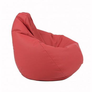 Fotoliu Pufrelax tip Sac Nirvana Hobbit poliuretan, Wine, umplut cu perle polistiren Fotoliu Pufrelax tip Sac Nirvana Hobbit poliuretan, Wine, umplut cu perle polistiren