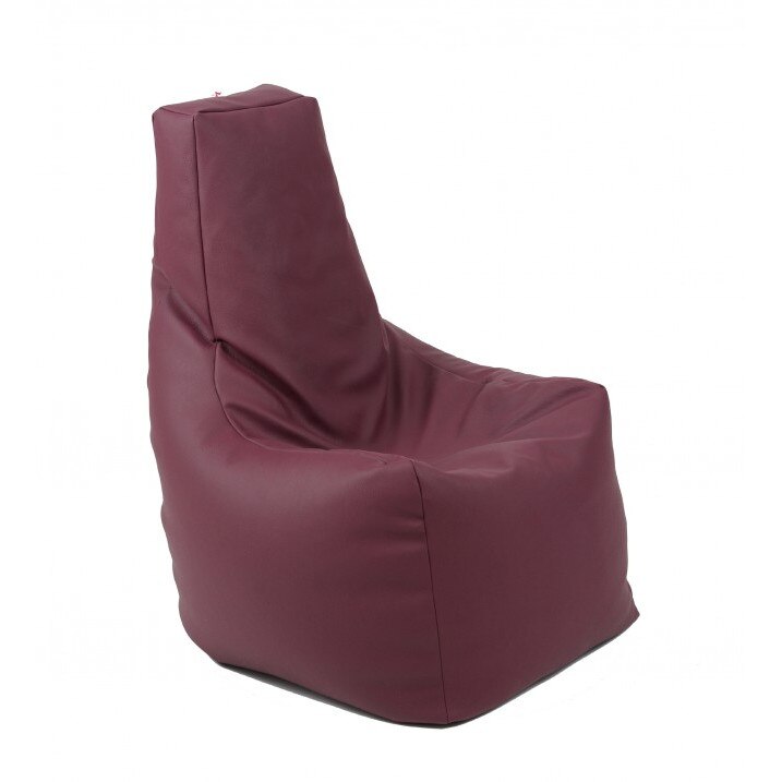 Fotoliu (Mediu) Sunlounger - Plum (GAMA PREMIUM PU) umplut cu perle polistiren (fotoliu para marca Pufrelax) Fabricat in Romania