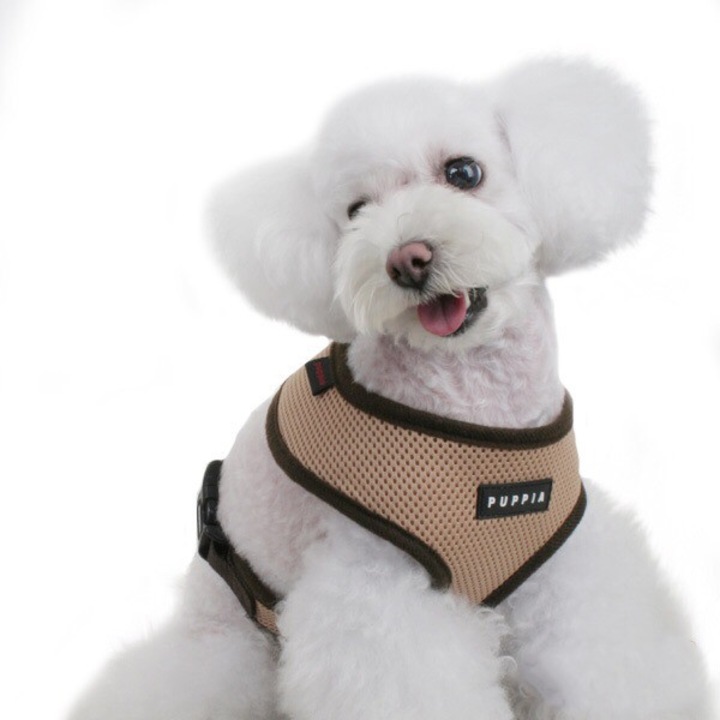 Ham caini Puppia Soft Harness Bej XS
