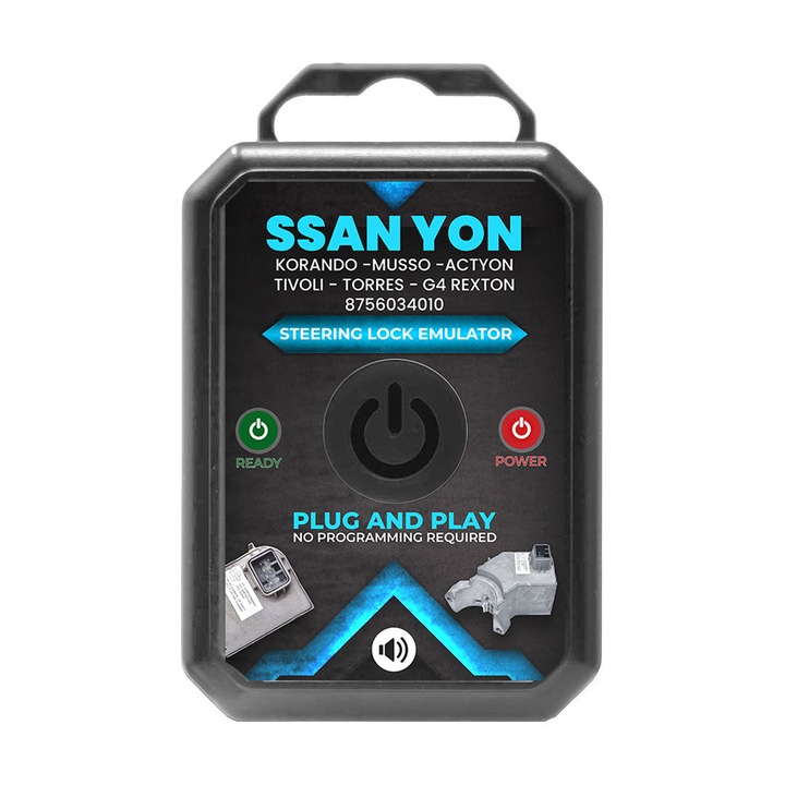 Emulator Auto SsangYong Korando, Musso, Actyon, Tivoli, Torres, Plug and start