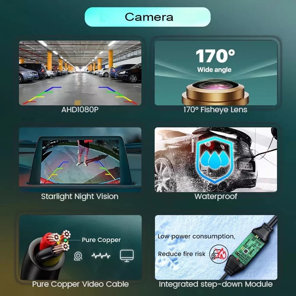 Camera marsarier Full HD, cu Night Vision StarLight, AHD/CVBS, Lentila ...