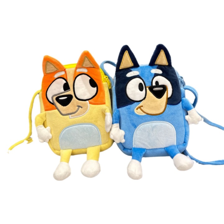 Раница за деца, За детски градини и ясли, Плюш, Мека, Синя