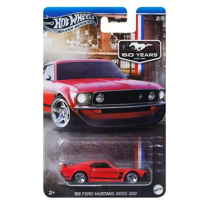 Hot wheels autó, 1969 Ford Mustang Boss 302, Mustang Celebration 2025
