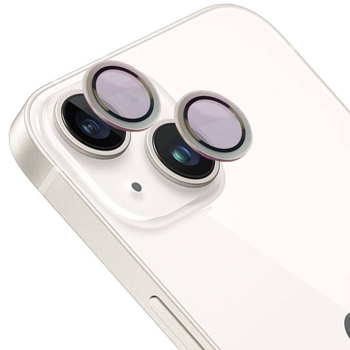 Kameraüveg Bizon Glass Snap Lens kompatibilis iPhone 14 / 14 Plus, Ezüst