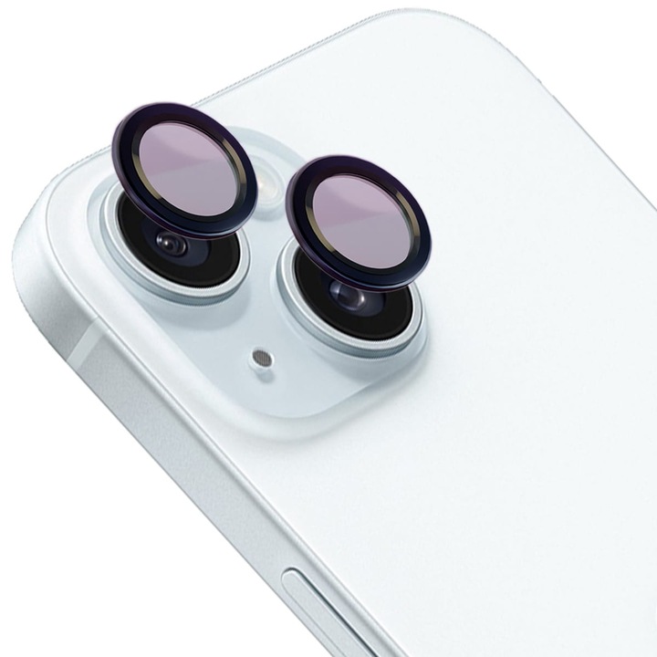 Kameraüveg Bizon Glass Snap Lens kompatibilis iPhone 14 / 14 Plus, Fekete