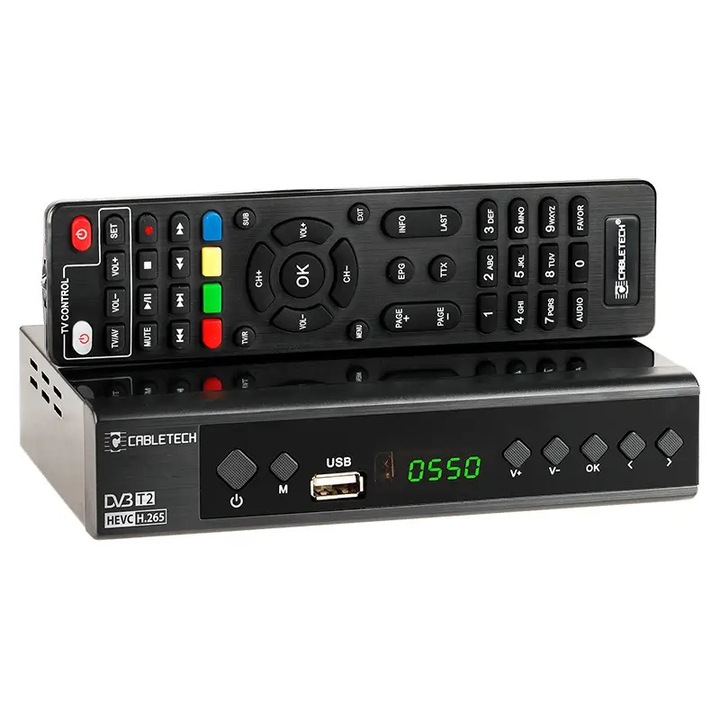CABLETECH URZ0336C digitális DVB-T2 /DVB-T /DVB-C földi /kábel tuner