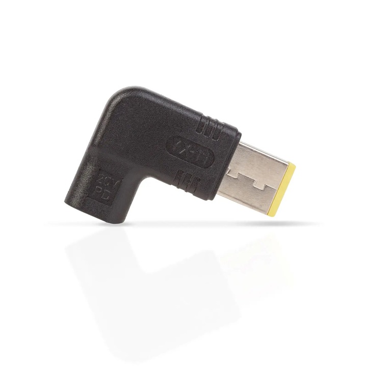 Adapterfej Lenovo 20V USB-C anya - DC 11x4,5 mm 90degree delight 55063E
