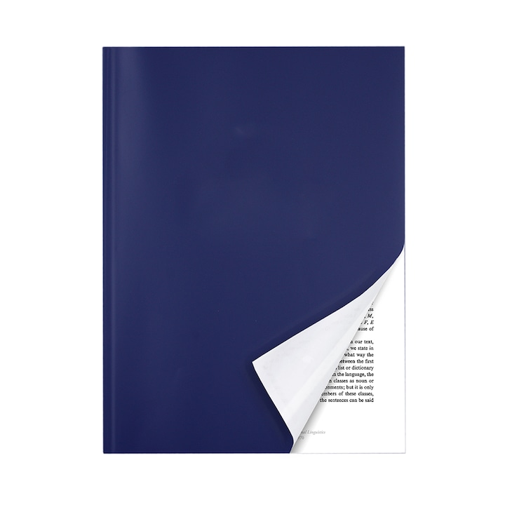 Coperta legare termica, PELEMAN, A4 Portrait, 40coli, Dark Blue, Soft Cover