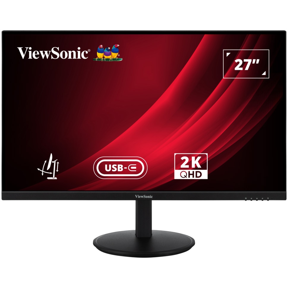 Monitor LED IPS ViewSonic VG2709-2K-MHDU-2 27", QHD (2560x1440), 100Hz, 4ms, Boxe 2.5W x2, USB Type-C Hub USB, HDMI, DisplayPort, Pivot, negru