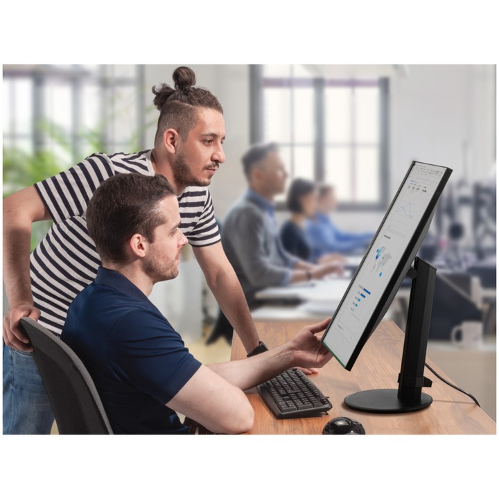 Monitor LED IPS ViewSonic VG2709-2K-MHD-2 27", QHD (2560x1440), 100Hz, 4ms, Boxe 2.5W x2, HDMI, Display Port, Pivot, negru