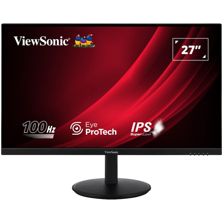IPS LED monitor ViewSonic VG2709-2K-MHD-2 27", QHD (2560x1440), 100Hz, 4ms, Hangszórók 2,5W x2, HDMI, Display Port, Pivot, fekete