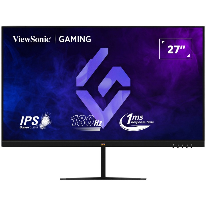Játékos monitor LED IPS ViewSonic VX2779J-HD-PRO 27", Full HD (1920x1080), 180Hz, 1ms (MPRT), AMD FreeSync™, HDR10, 2x HDMI, DisplayPort, Pivot, fekete
