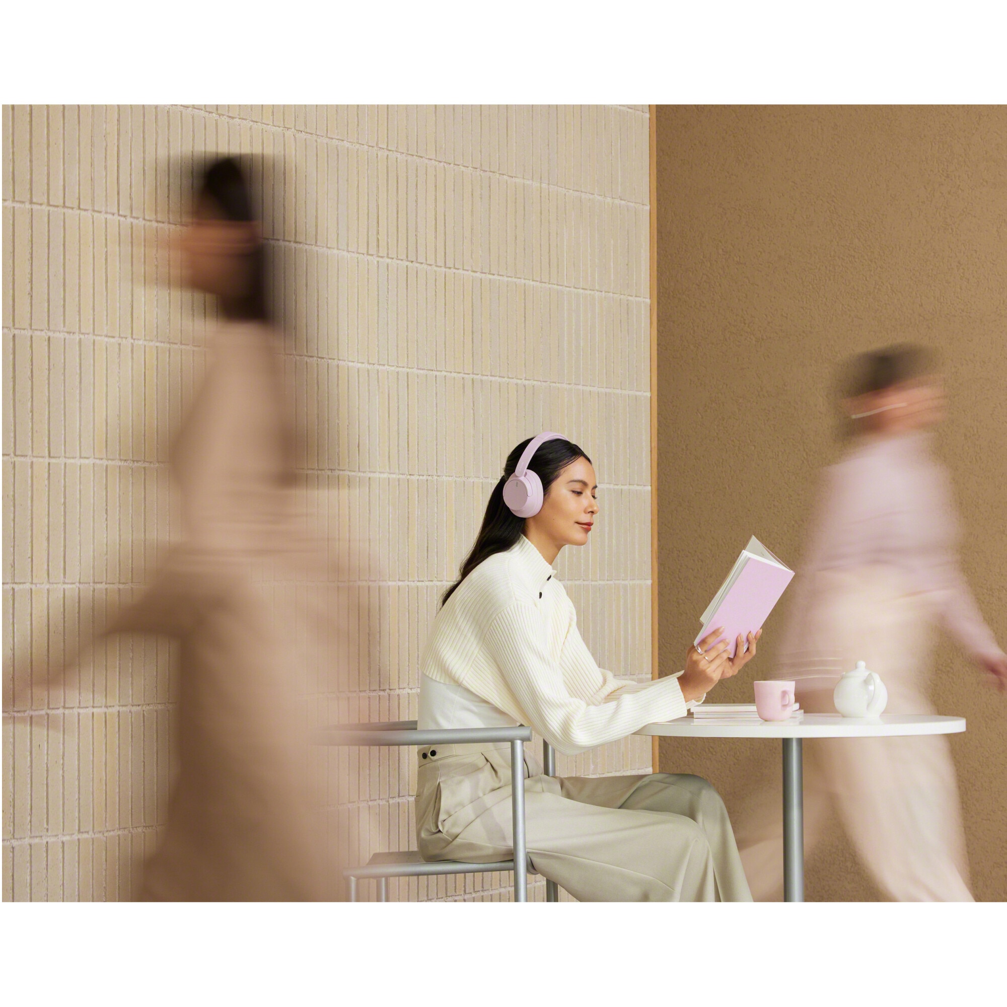 Casti Sony Roz Casti Over the Ear Sony WH-CH720NP, Noise Cancelling, Wireless ...