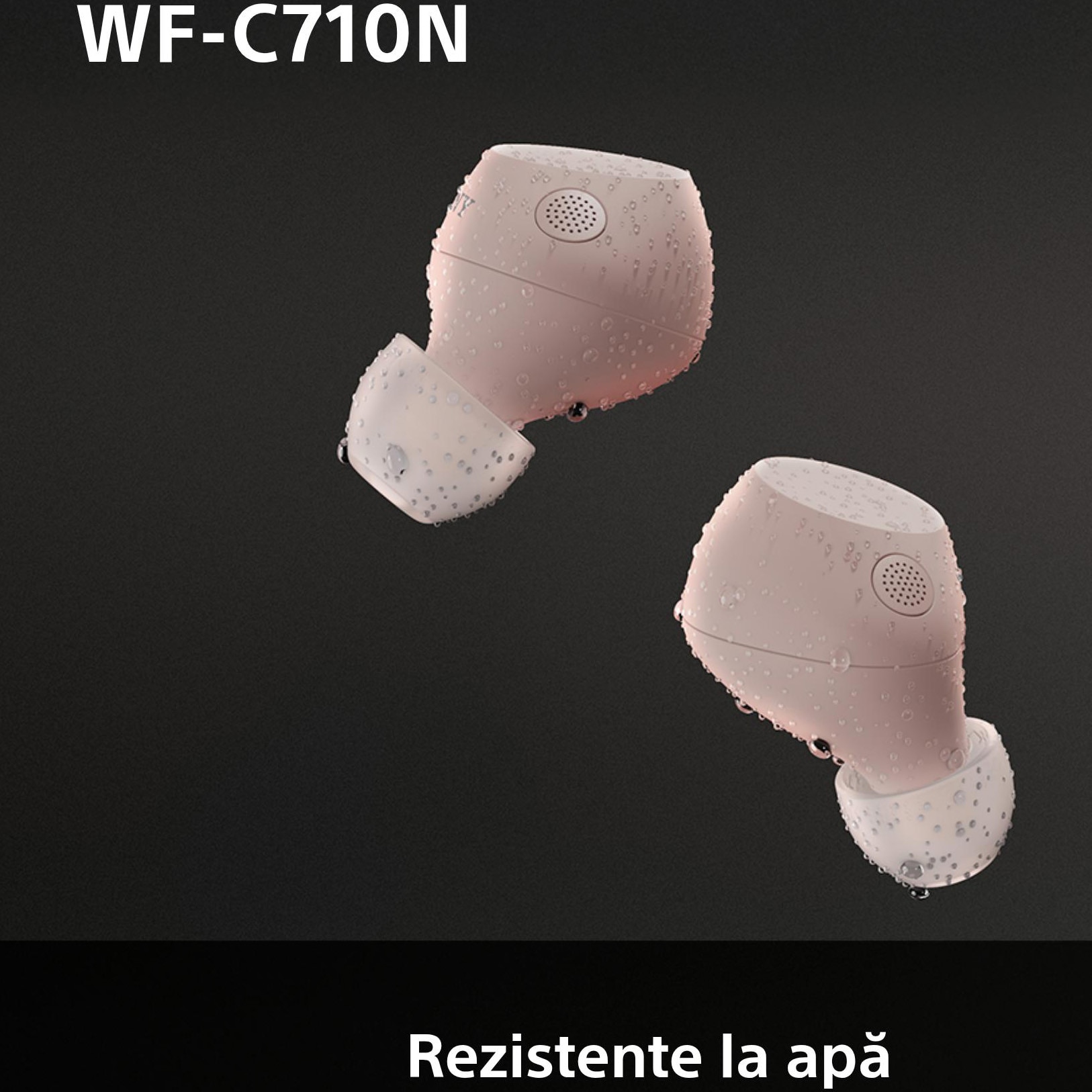 Casti Sony Roz Casti In-Ear Sony WF-C710NP, True Wireless, Noise Cancelling, Bluetooth ...